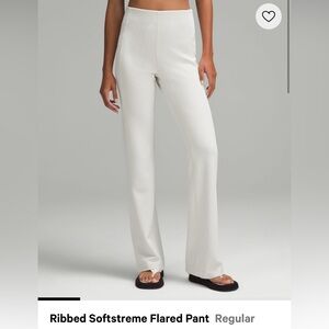 Lululemon Ribbed softstreme flare pant size 6